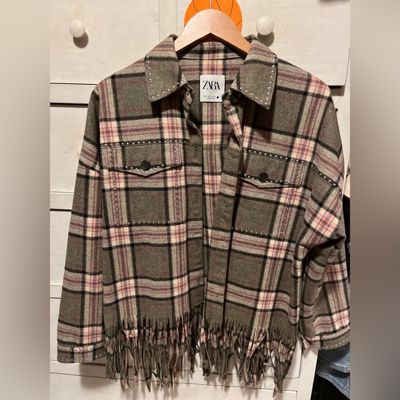 Zara plaid jacket - Picture 1 of 2